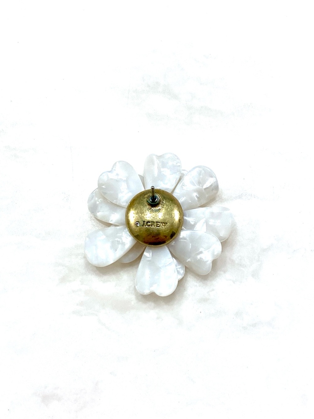 J. Crew White Flower Crystal-Accented Earrings - Picture 5 of 6